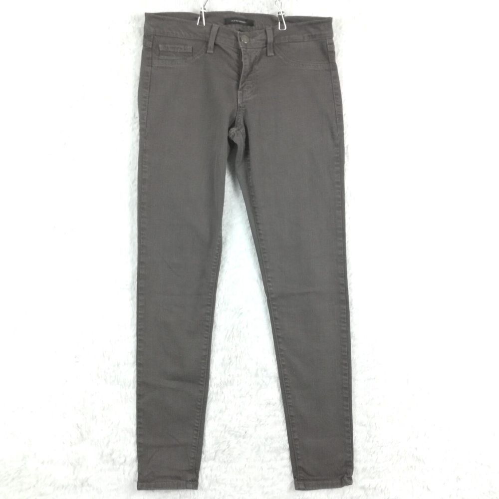 Flying Monkey Womens Jeans‎ Skinny Denim Taupe Brown Low Rise Stretch 28